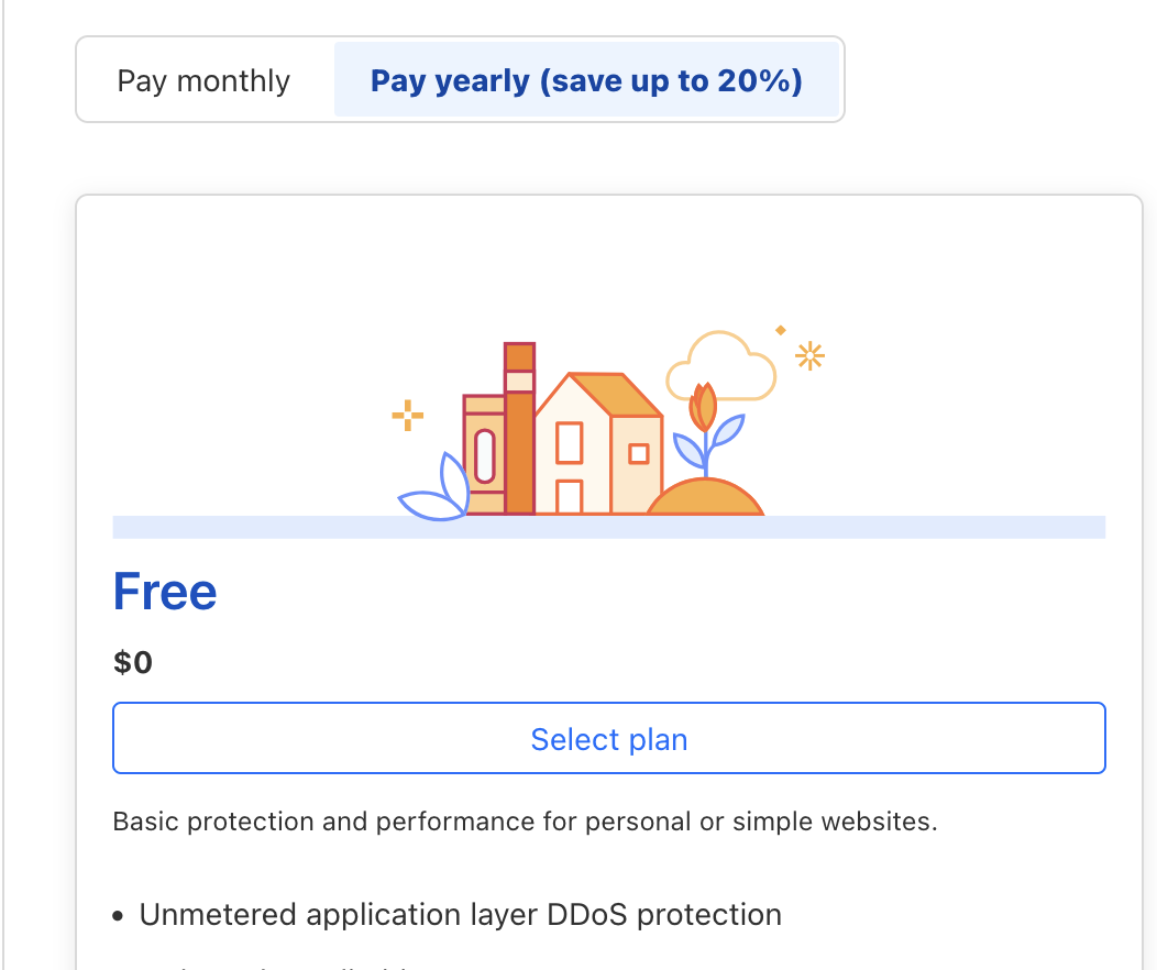 cloudflare-choose-free-plan