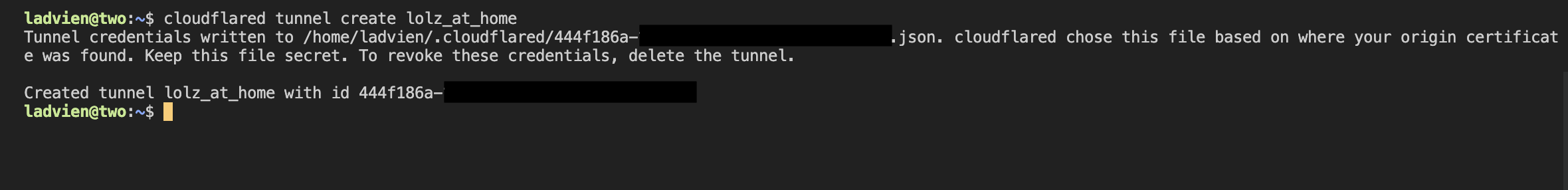 cloudflare-create-tunnel-into-pi