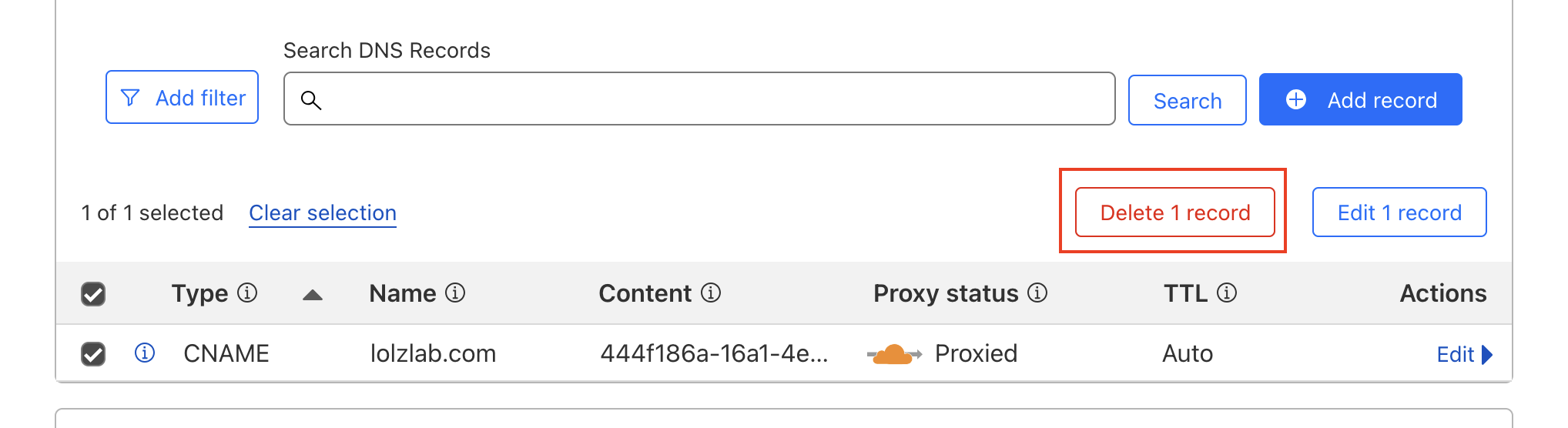 cloudflare-delete-cname