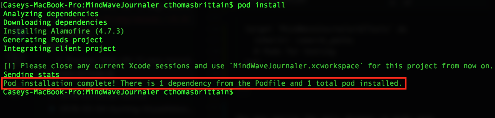 cocoapods-installed-alamofire