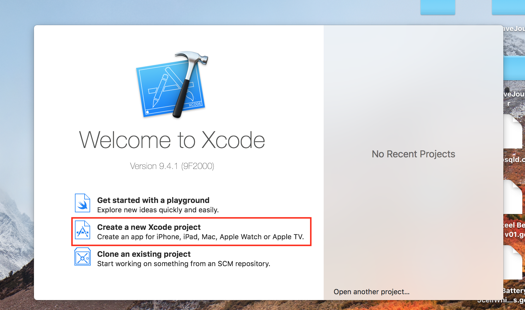 xcode-project-start