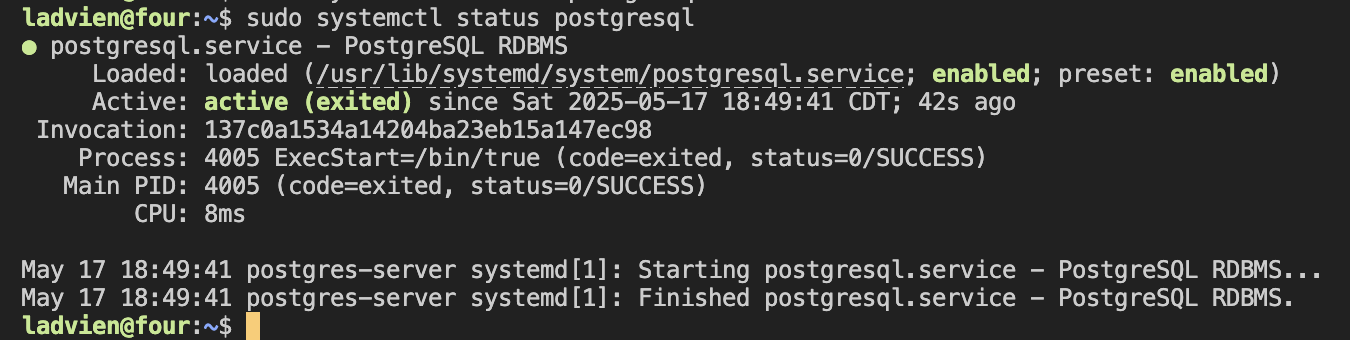 check-postgres-status