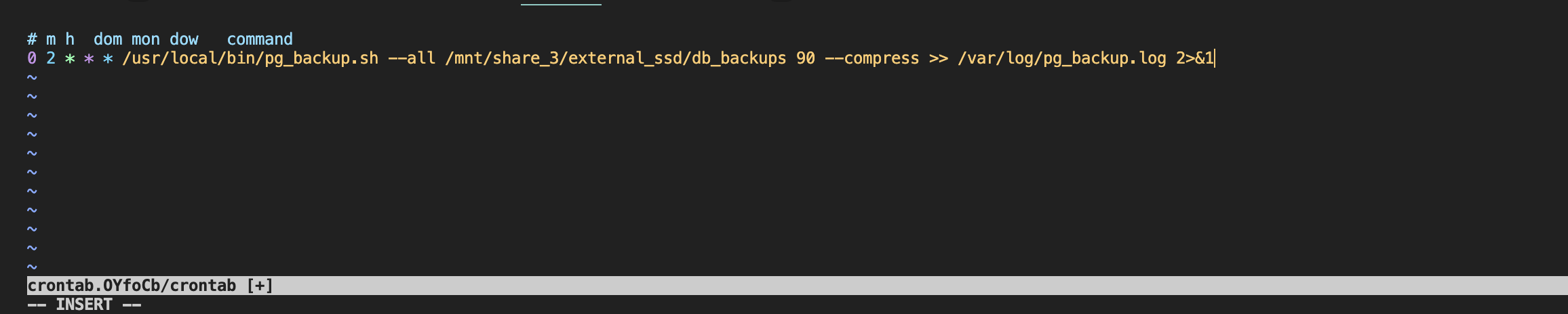 crontab-postgres-backup
