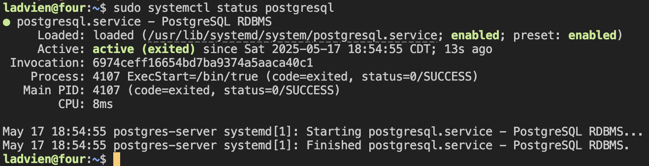 postgresql-status